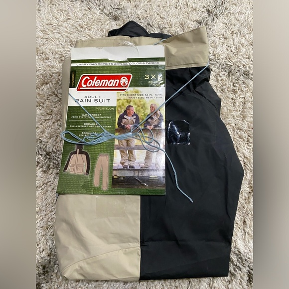 NWT Coleman Adult Rain Suit - Picture 2 of 5